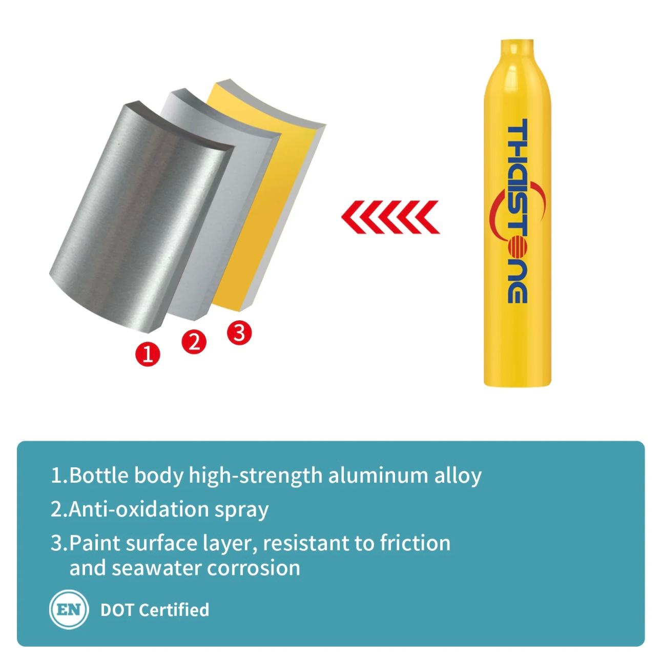 Compact Constant Pressure Mini Scuba Tank - Portable Diving Oxygen Cylinder