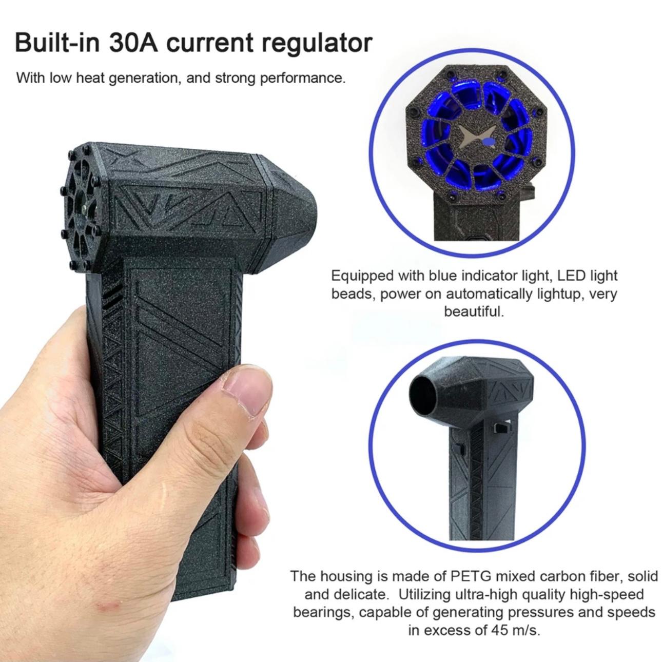 TurboMax Jet: High-Speed Handheld Brushless Motor Jet Fan