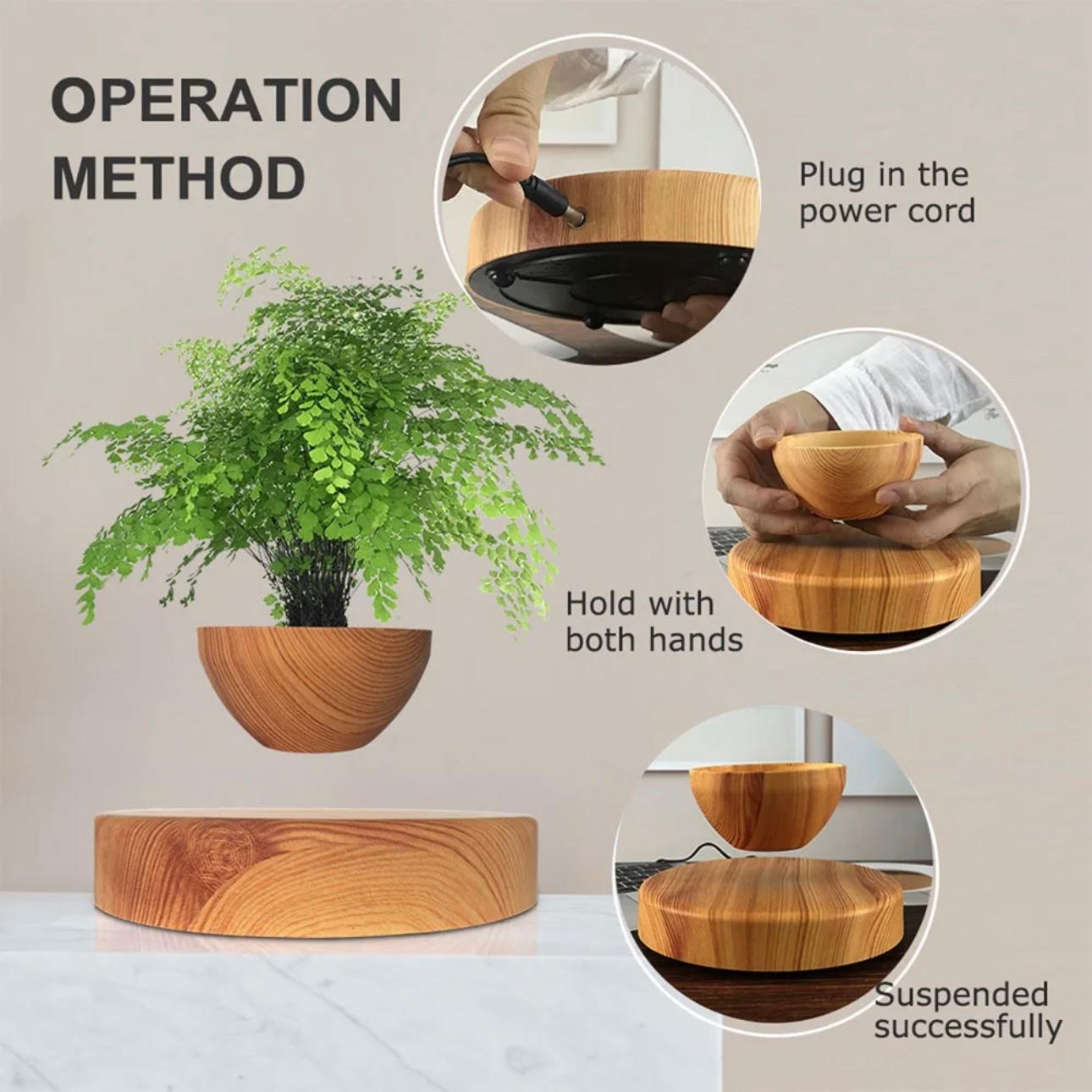 AirMagic Levitating Bonsai Pot - Eco-Friendly Floating Planter