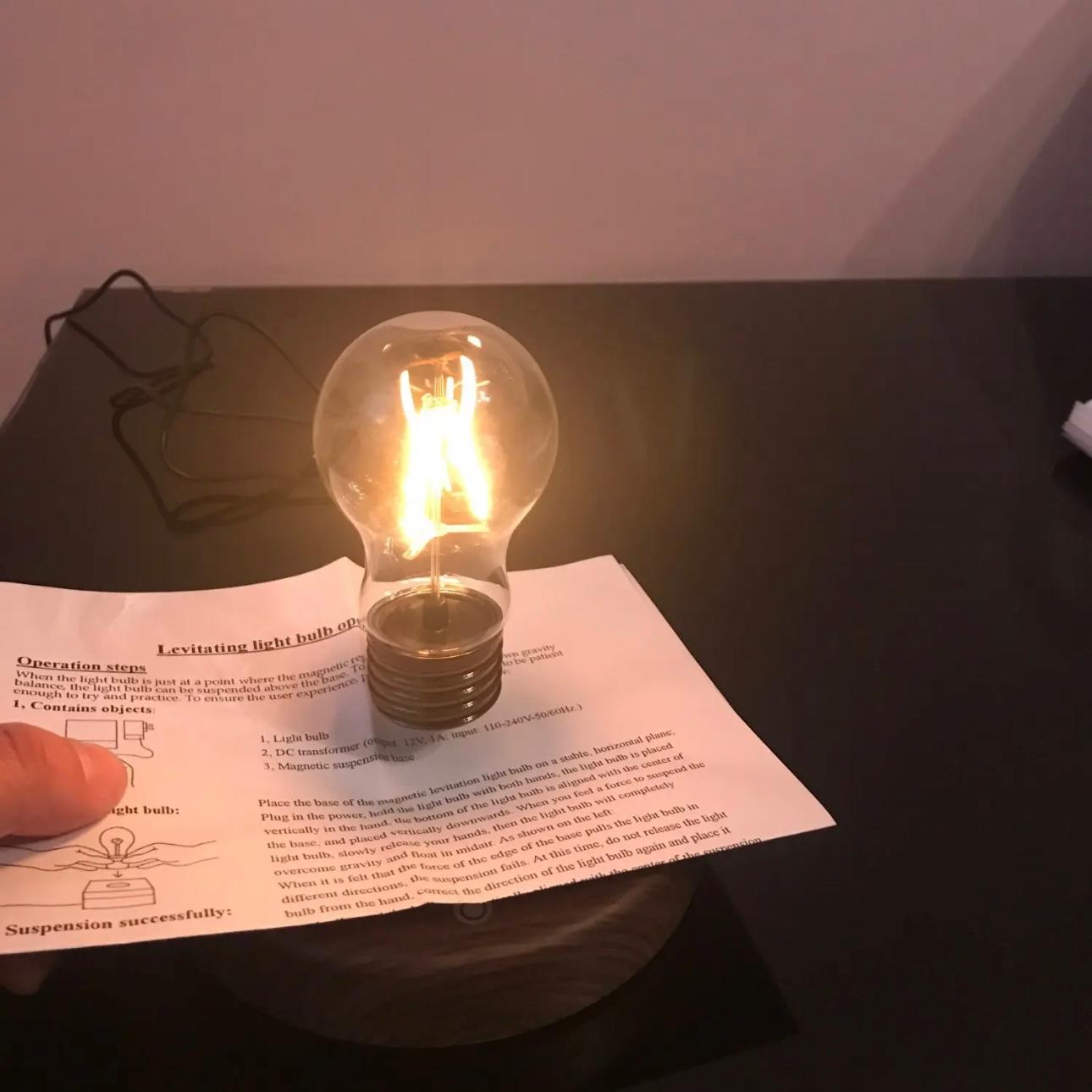 MysticGlow Floating Lamp - Energy-Efficient LED with Magnetic Levitation Technology