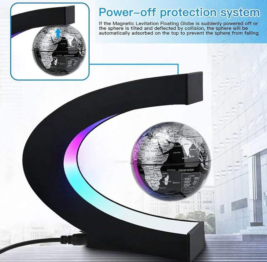 OrbitGlow: LED-Enhanced Magnetic Levitation Globe