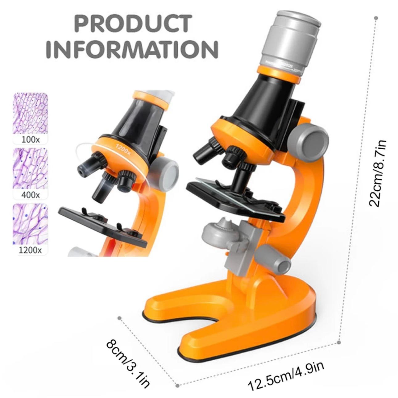 ExplorerZoom Kid's Microscope Kit - 1200x LED Science Lab