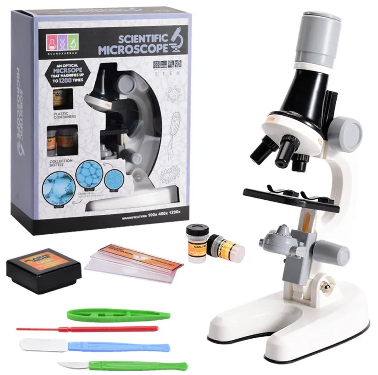 ExplorerZoom Kid's Microscope Kit - 1200x LED Science Lab