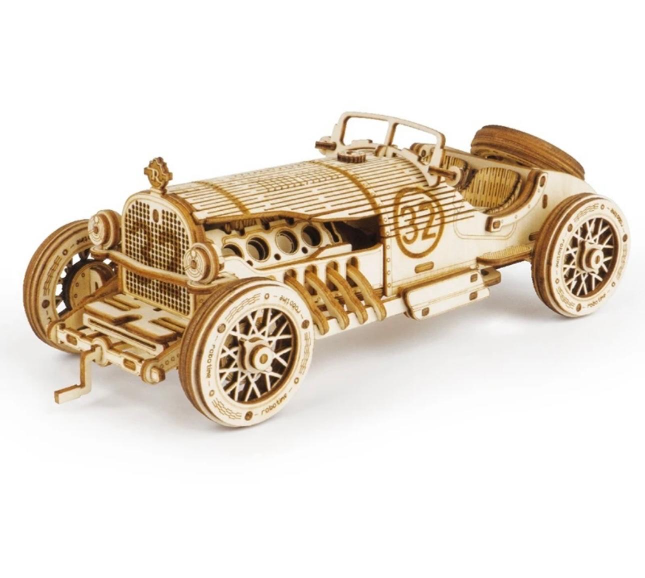 MasterBuilder 3D Wooden Puzzle Kit: Steam Train, Army Jeep & Heavy Truck