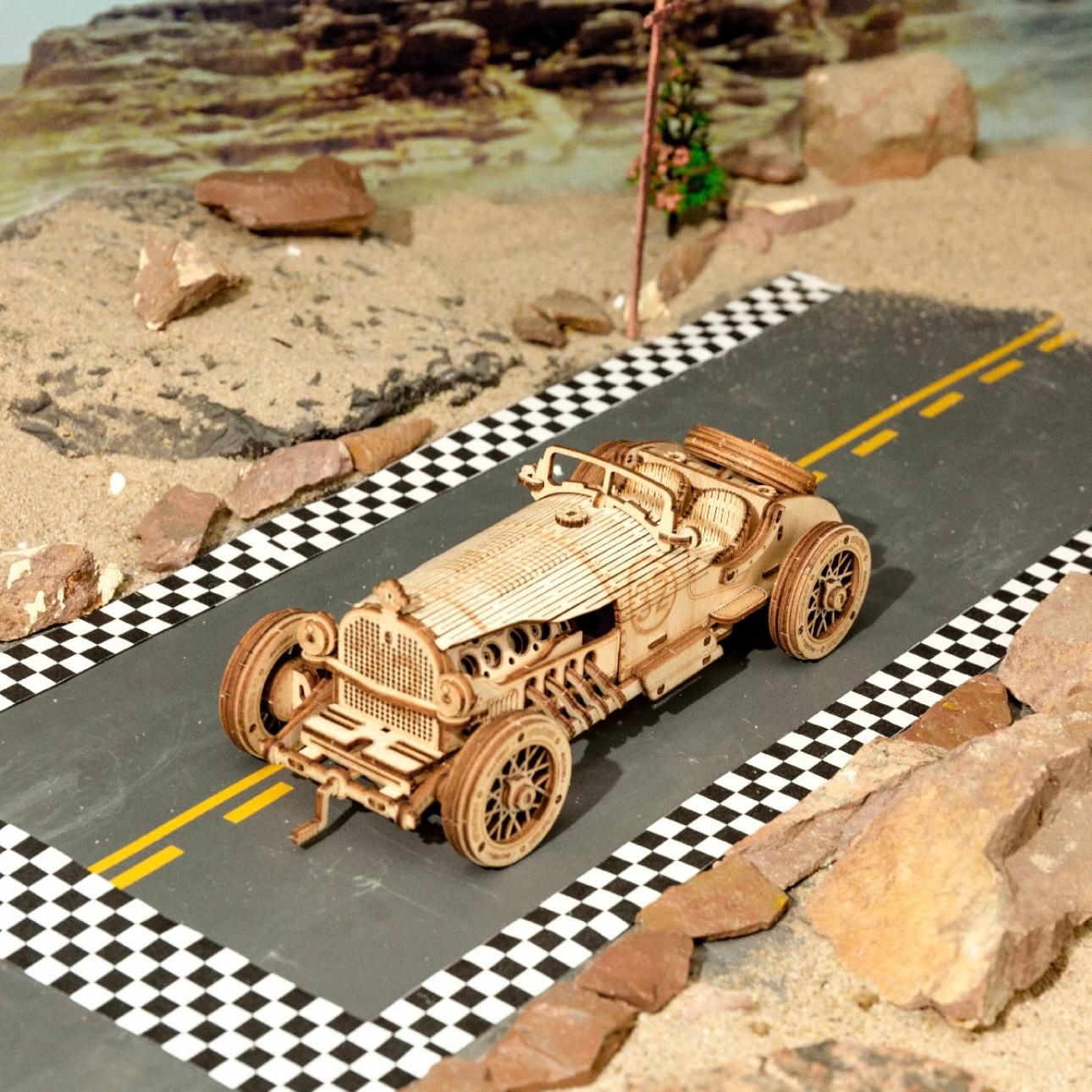 MasterBuilder 3D Wooden Puzzle Kit: Steam Train, Army Jeep & Heavy Truck