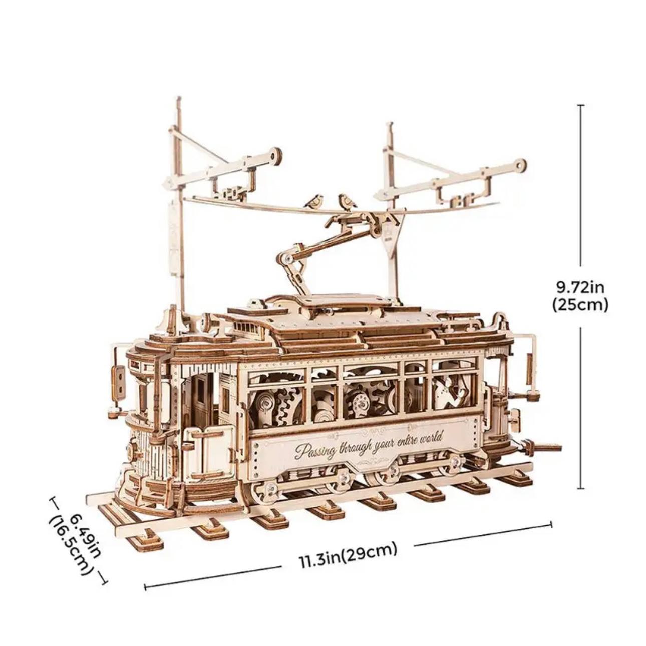 Heritage Tram Explorer: Classic Lisbon City Tram 3D Wooden Model Kit