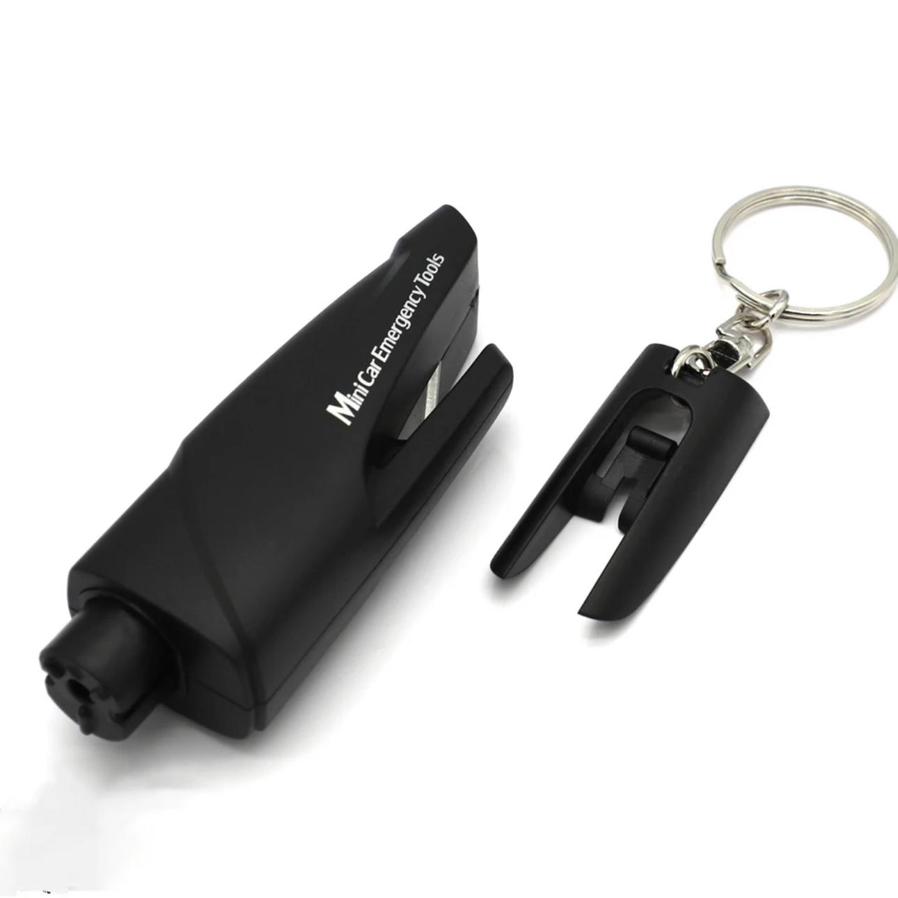 EscapeGuard: Compact Emergency Rescue Kit with Safety Hammer & Seat Belt Cutter