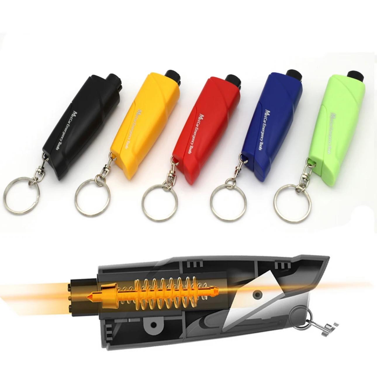 EscapeGuard: Compact Emergency Rescue Kit with Safety Hammer & Seat Belt Cutter