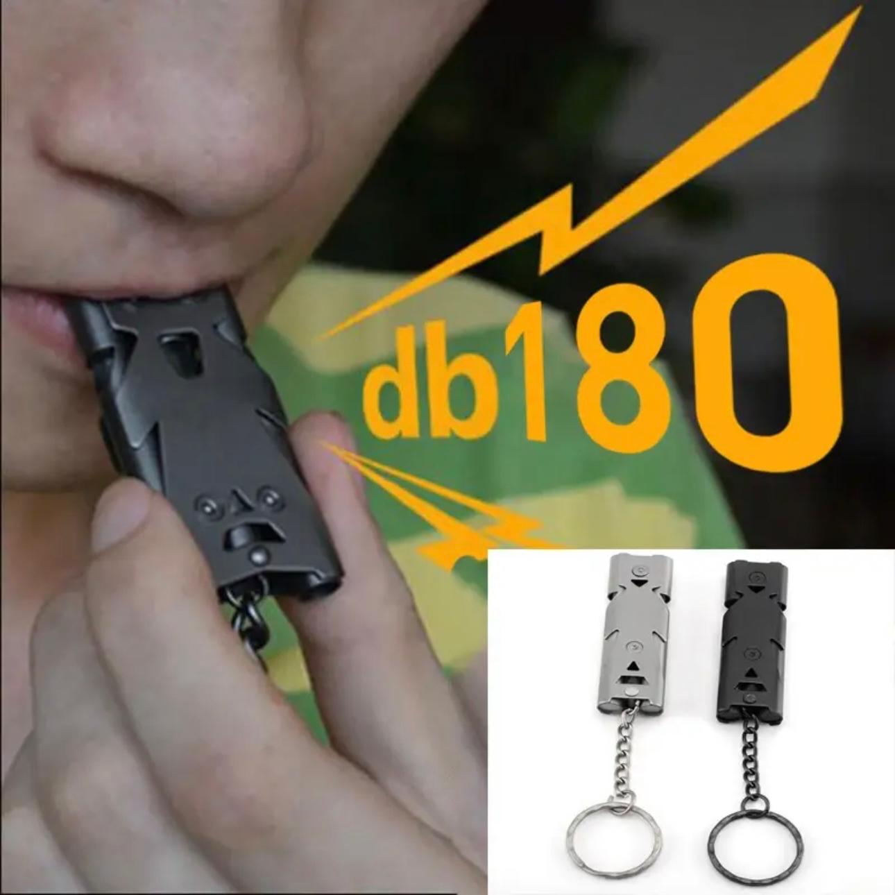 EchoGuard 180dB Dual-Tone Outdoor Survival Whistle