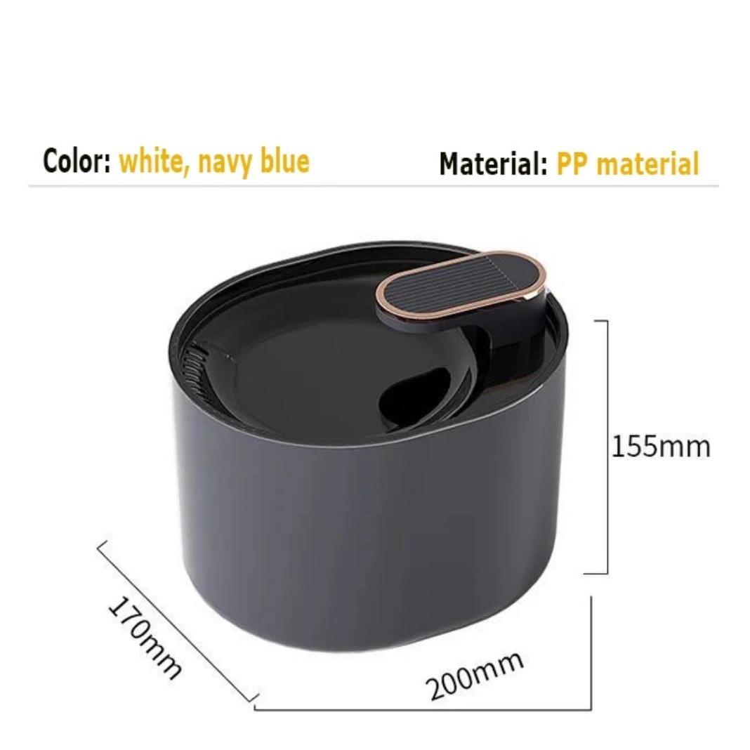 3L LED-Lit Ultra-Silent Pet Water Fountain with USB Connectivity