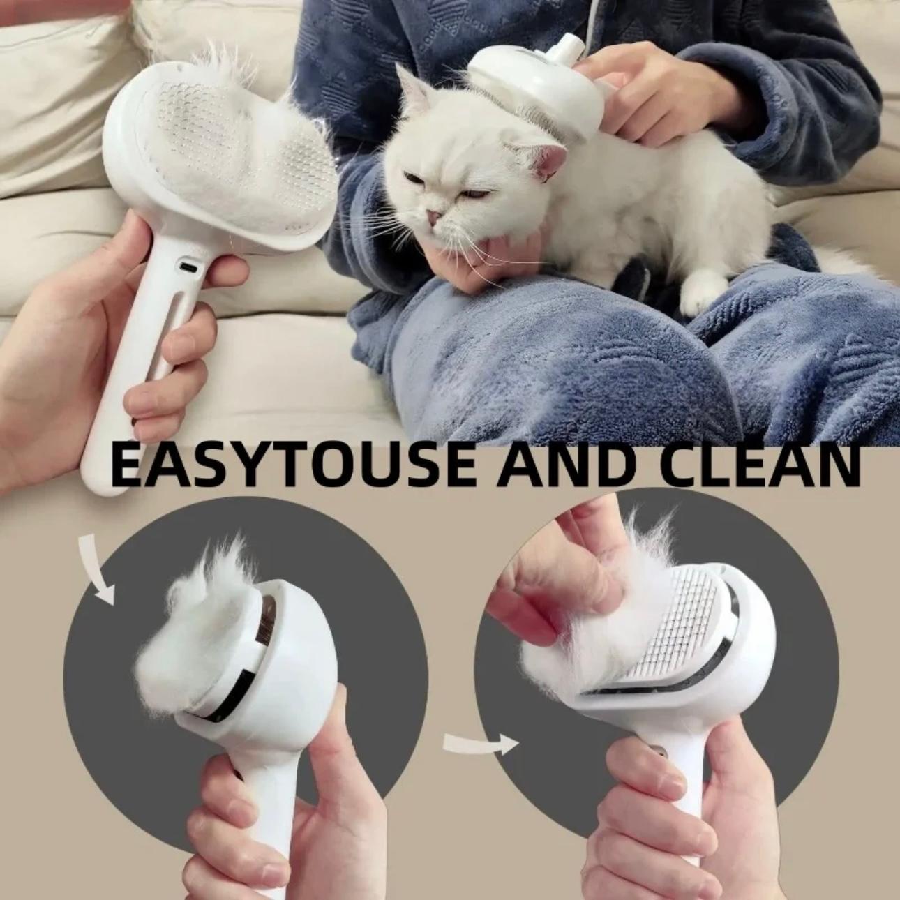 HydroMist Pet Grooming Comb - Static-Free Styling for Long-Haired Pets