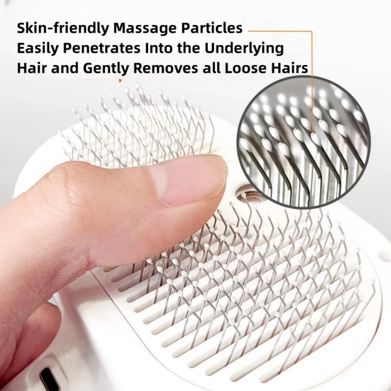 HydroMist Pet Grooming Comb - Static-Free Styling for Long-Haired Pets