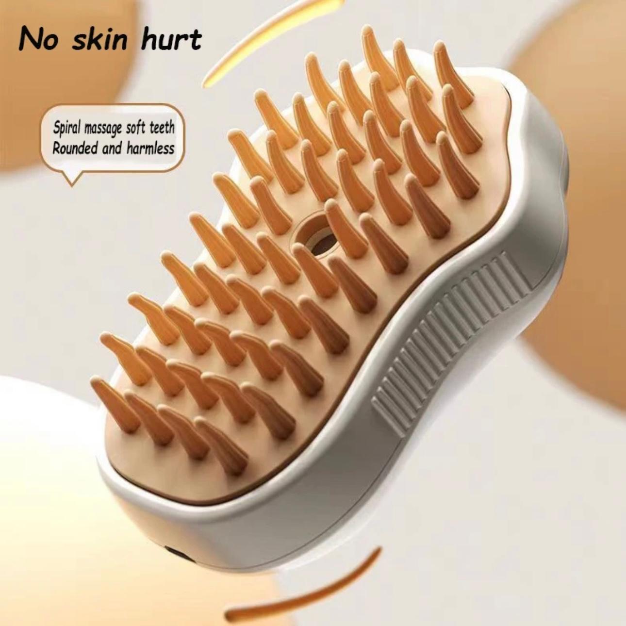 Multi-Function Pet Grooming Brush - Spray, Comb & Massage