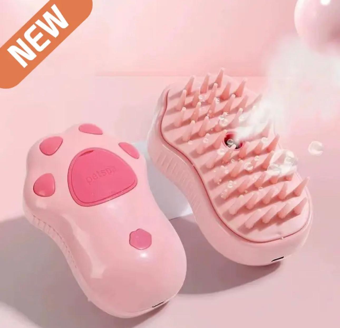 Multi-Function Pet Grooming Brush - Spray, Comb & Massage