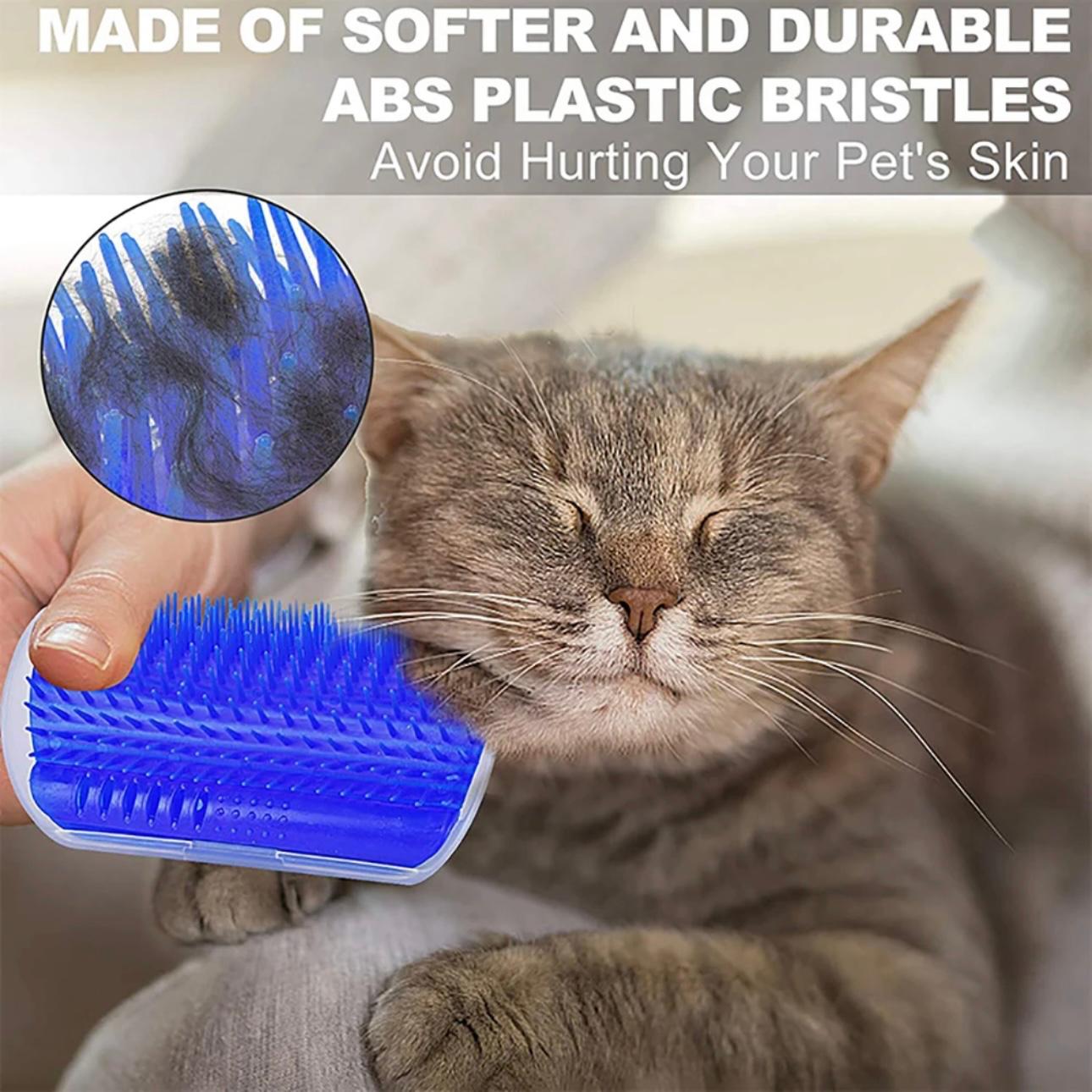 3-in-1 Cat Scratcher Massager - Ultimate Grooming & Comfort Tool