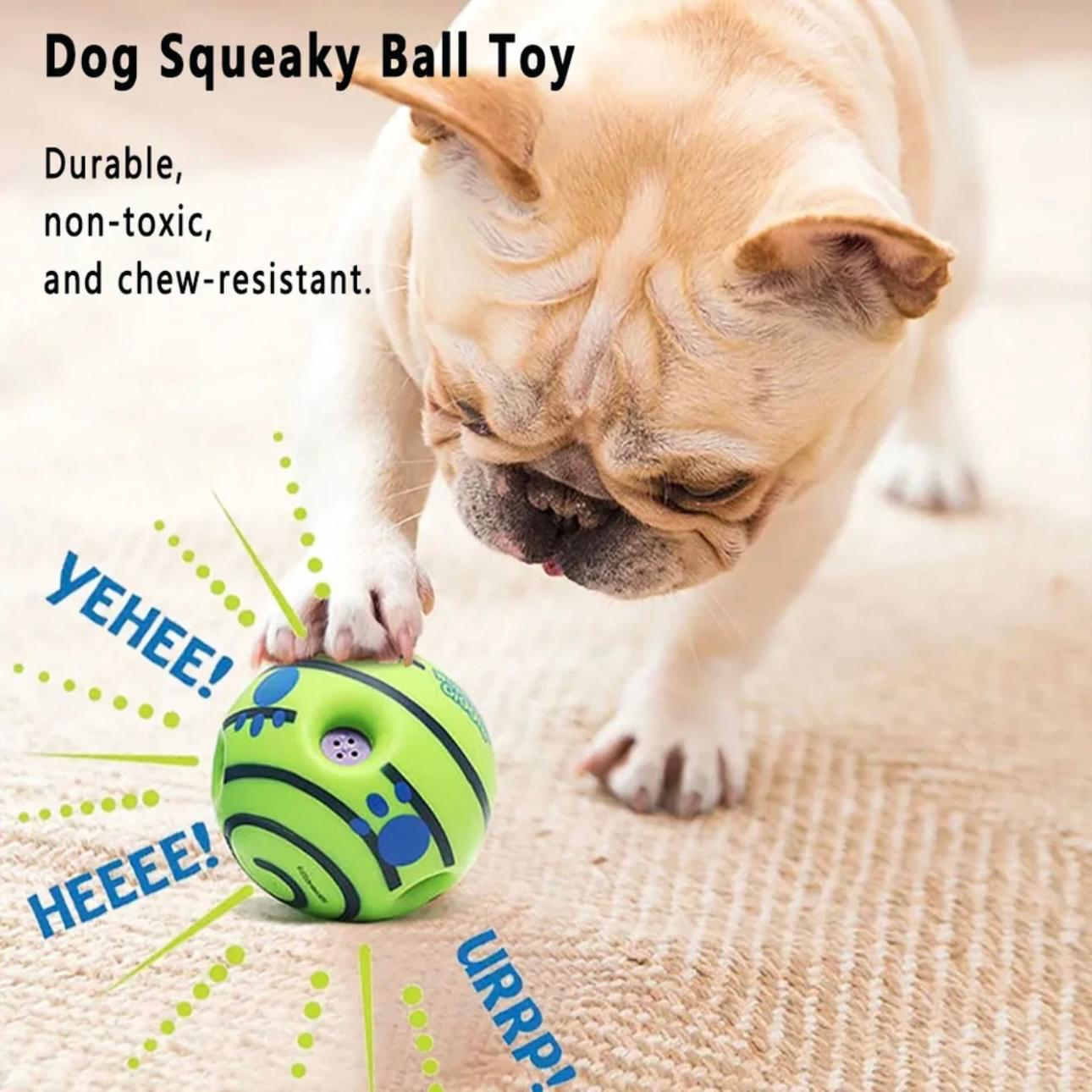 Giggle Fun Dog Toy Ball - Interactive, Battery-Free Chew Toy with Sounds