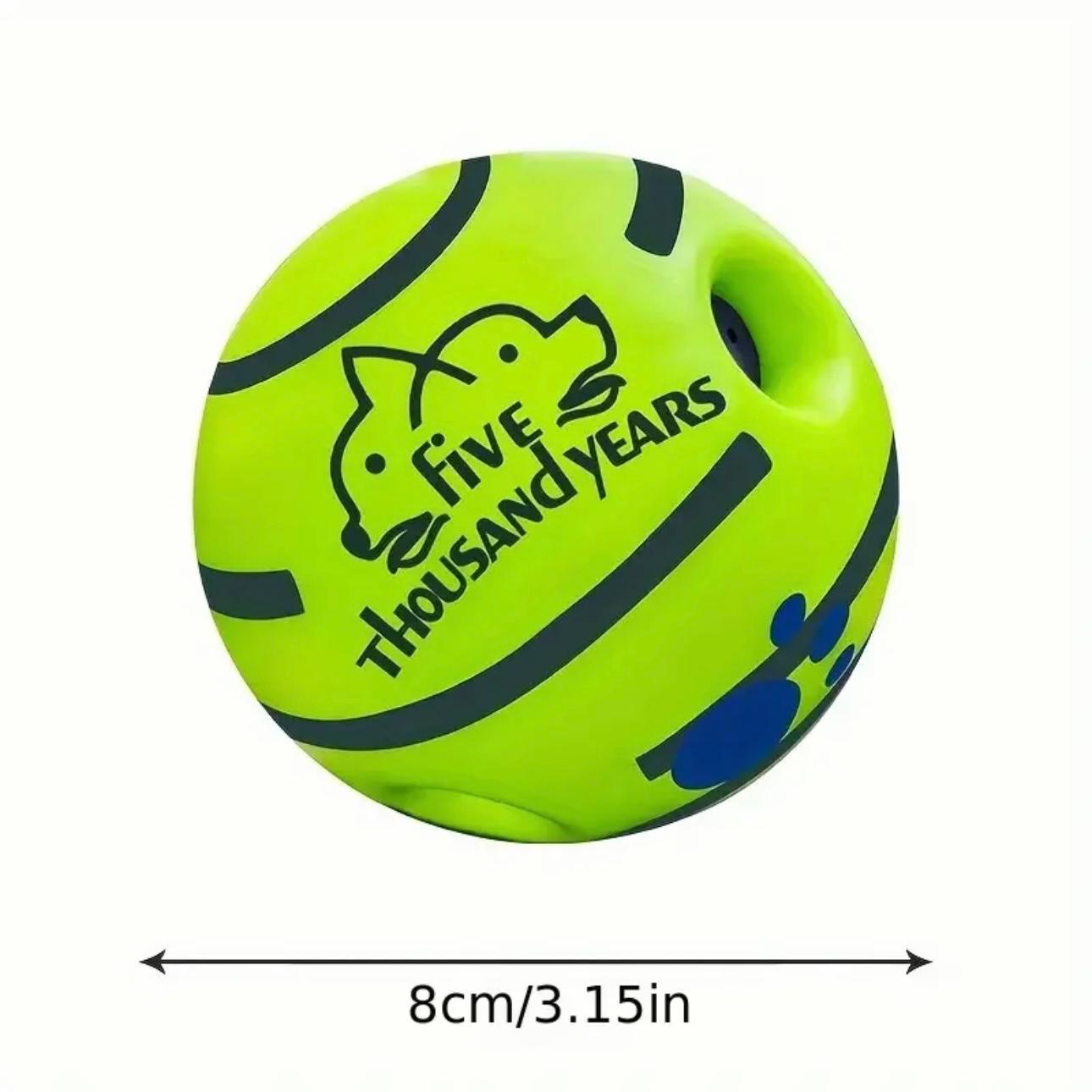 Giggle Fun Dog Toy Ball - Interactive, Battery-Free Chew Toy with Sounds
