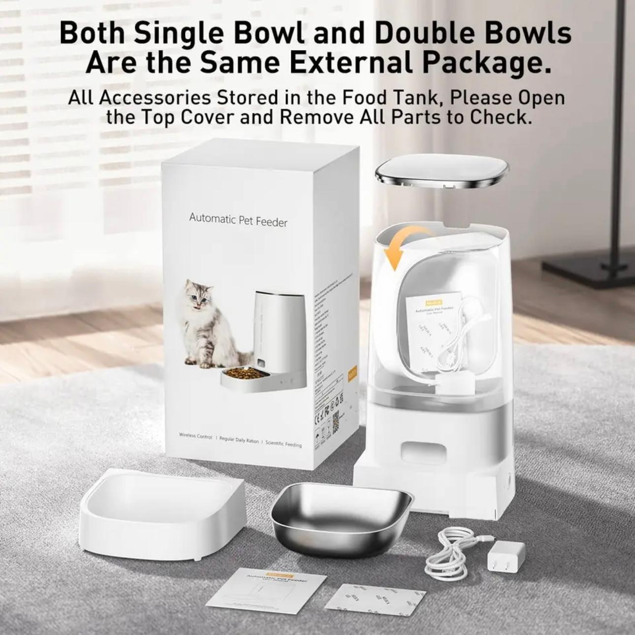 SmartFeed Pro 4L: WiFi-Enabled Pet Feeder for Cats & Dogs