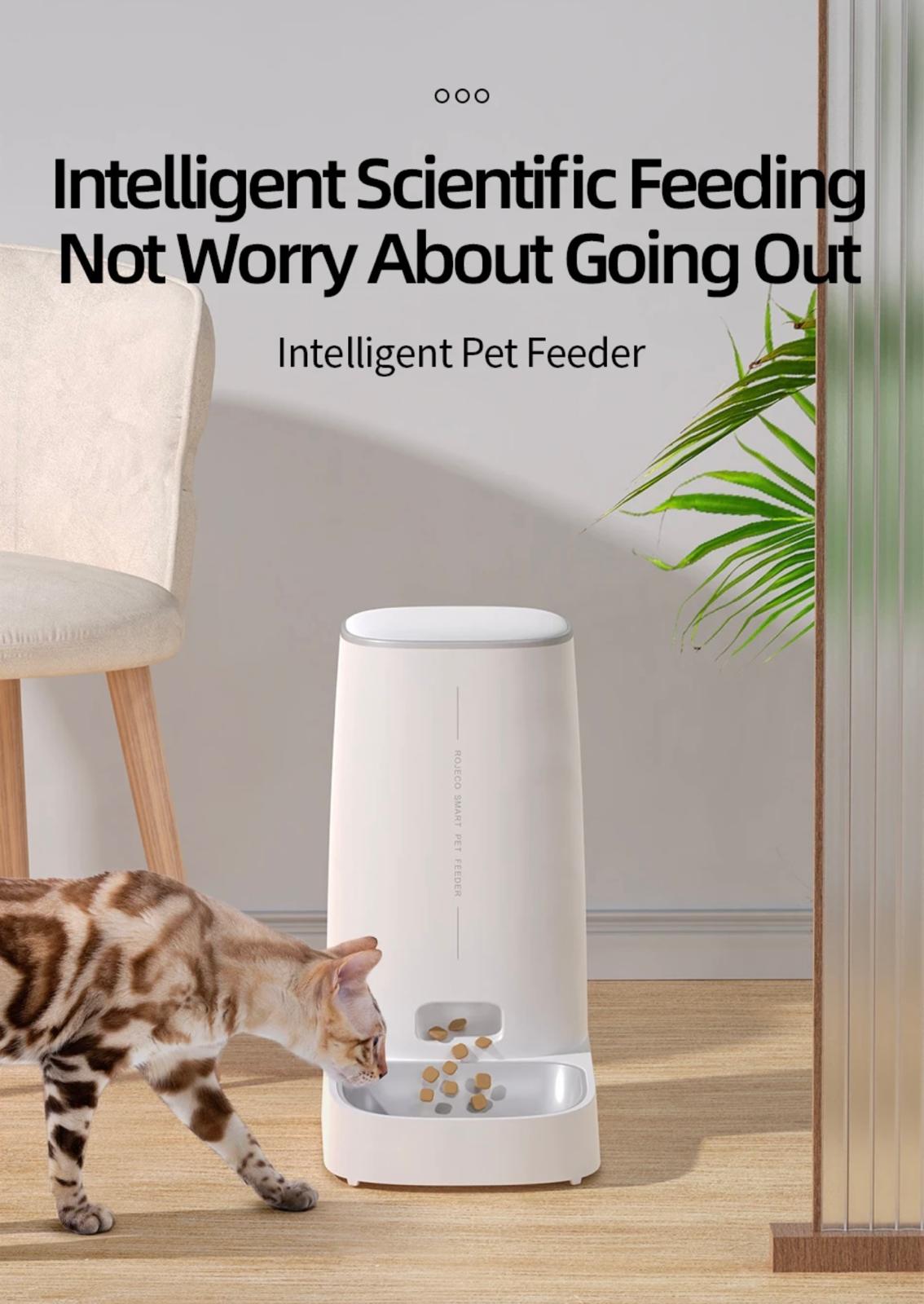 SmartFeed Pro 4L: WiFi-Enabled Pet Feeder for Cats & Dogs