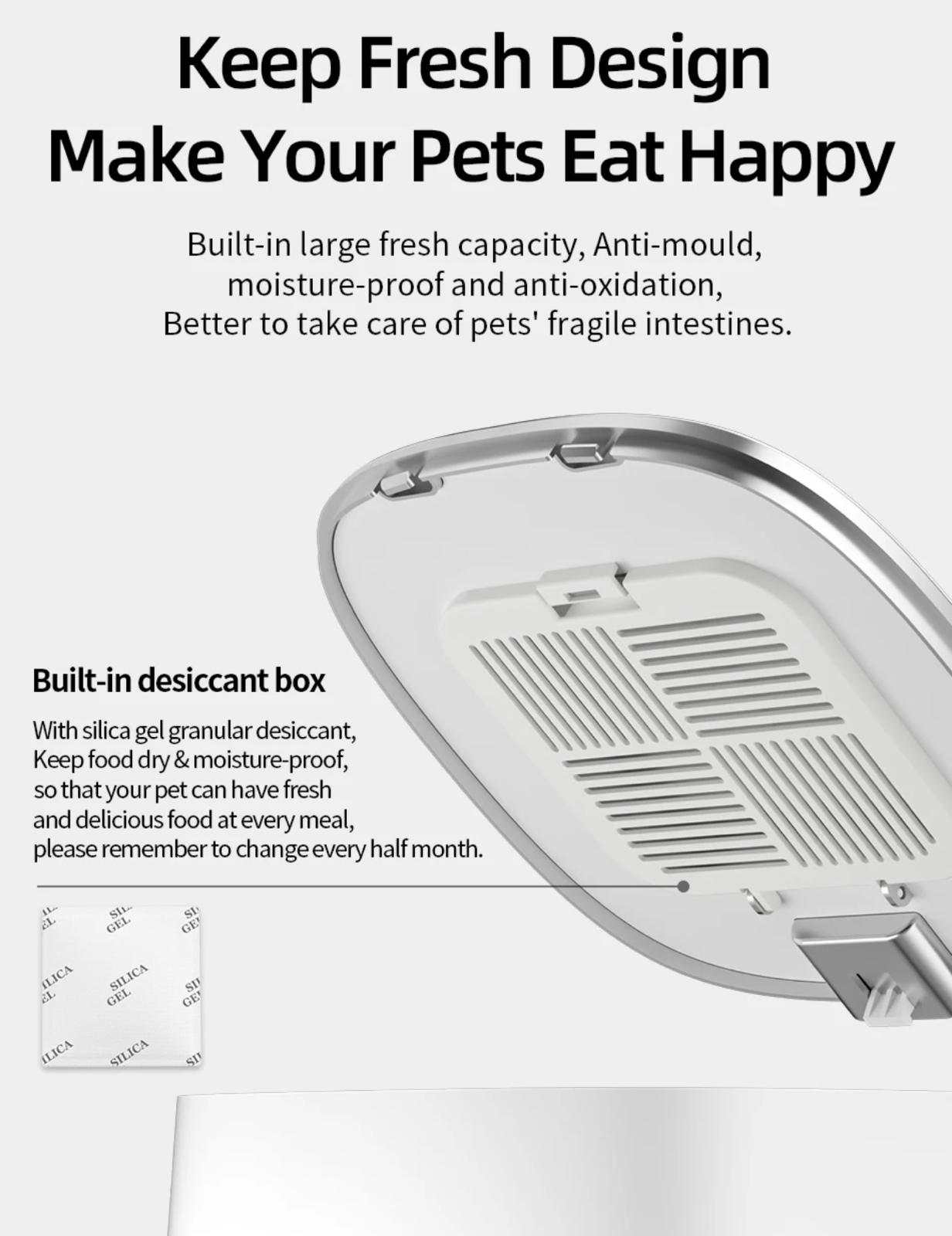 SmartFeed Pro 4L: WiFi-Enabled Pet Feeder for Cats & Dogs