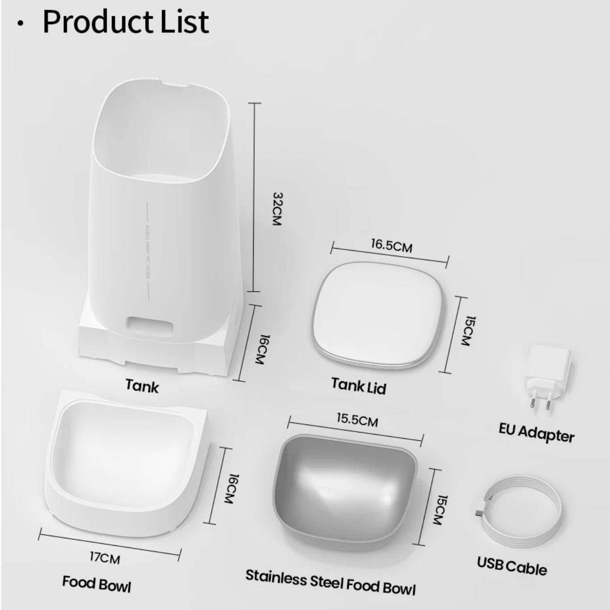 SmartFeed Pro 4L: WiFi-Enabled Pet Feeder for Cats & Dogs