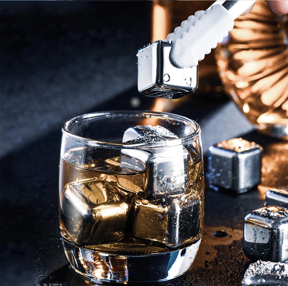 EverCool Stainless Steel Ice Cubes: Non-Diluting Beverage Chillers