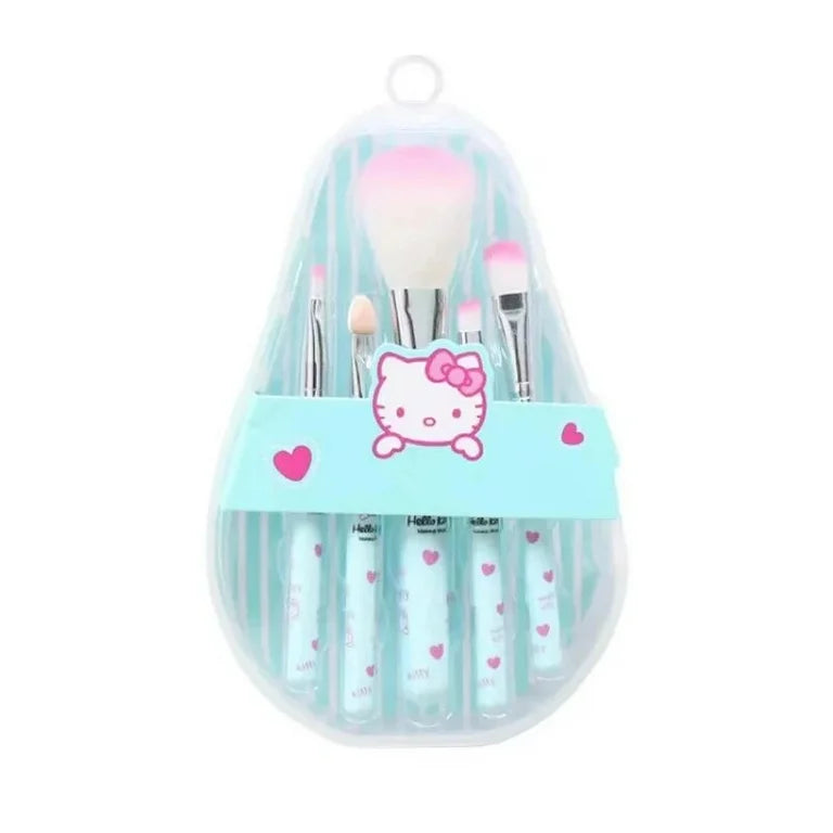 Hello Kitty Charm Makeup Brush Set - Sanrio-Themed Beauty Tools