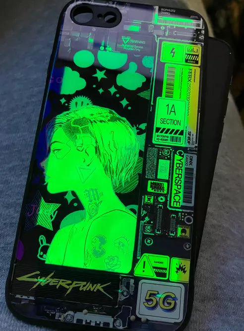 Judy Alvarez Cyberpunk 2077 LED Tattoo iPhone Case