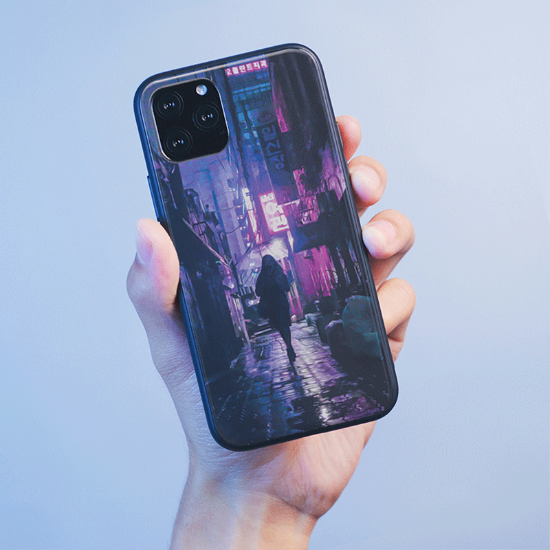 Seoul Storm Neon LED Anime Case for Xiaomi/Redmi - Cyberpunk Vibe